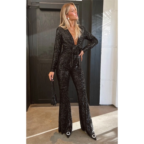 Show Me Your MuMu Pants - SMYM | Sequin Jumpsuit.